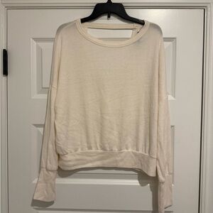 Sanctuary Cream Lightweight Knit Tee